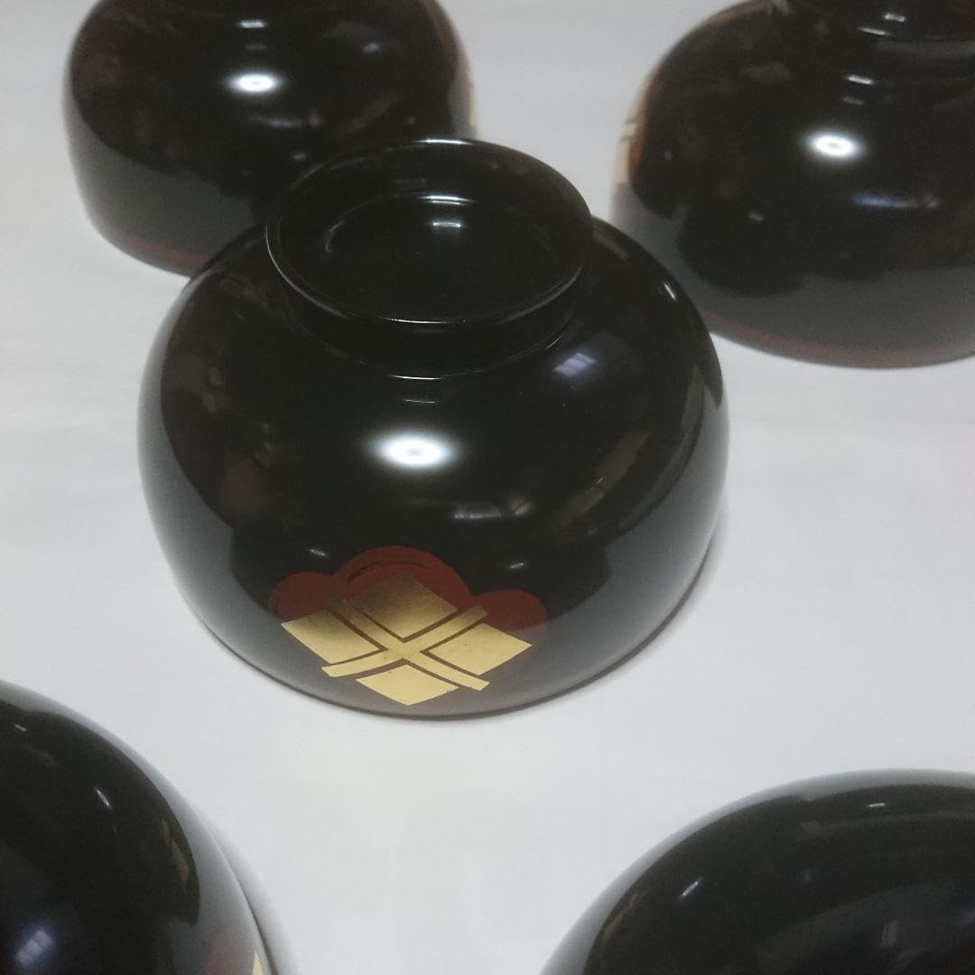 秀衡塗汁椀(大)5客セット未使用品 秀衡塗汁椀 (大) 5客セット